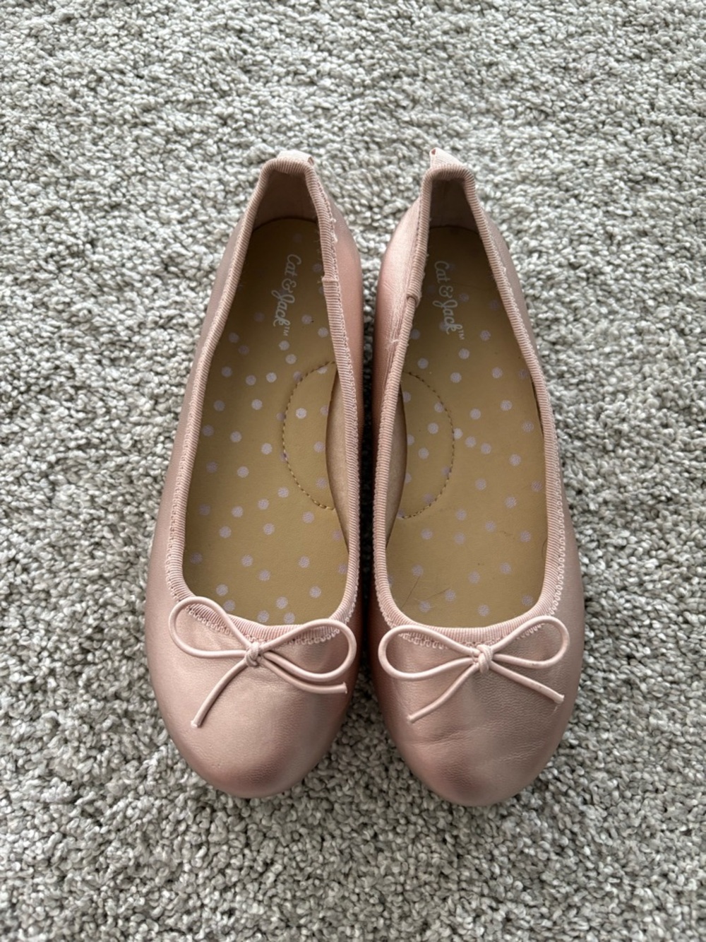 Cat & Jack Girls Pink Flats Size 13 NEW